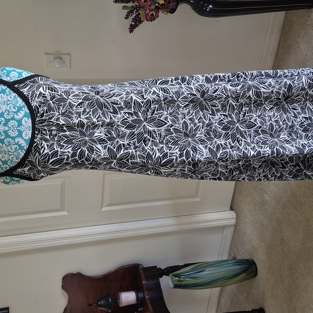 Long Floral Lounge Dress